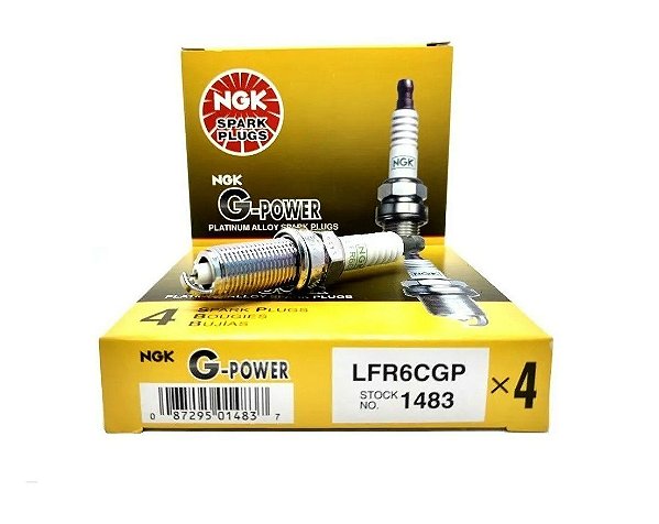 NGK LFR6CGP VELA DE IGNIÇÃO PLATINUM GPOWER 4 VELAS