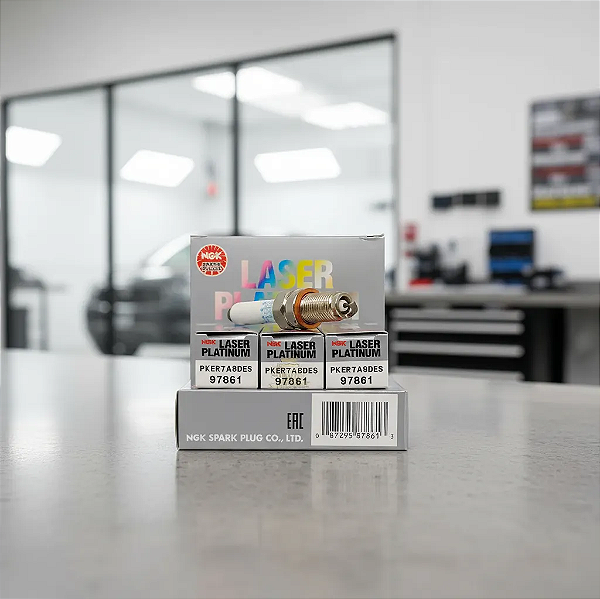 NGK PKER7A8DES VELA DE IGNIÇÃO LASER PLATINUM 3 VELAS