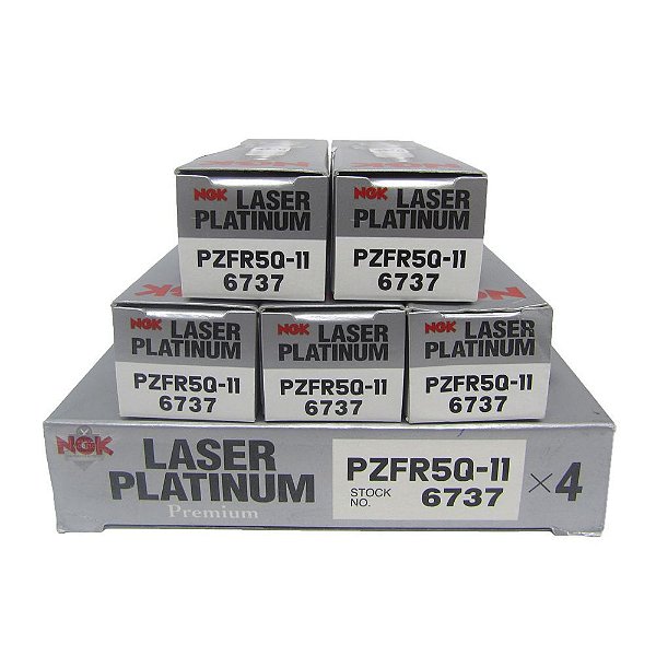 NGK PZFR5Q11 VELA DE IGNIÇÃO LASER PLATINUM 5 VELAS