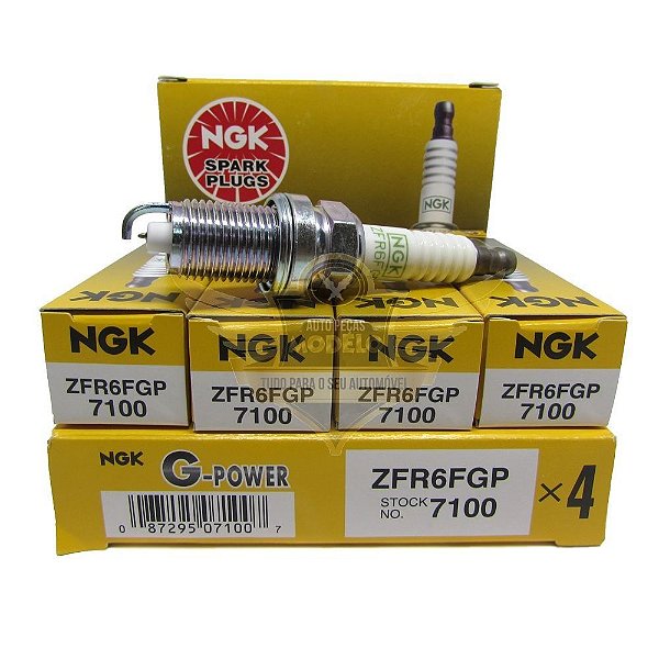 NGK ZFR6FGP VELA DE IGNIÇÃO PLATINUM GPOWER 4 VELAS