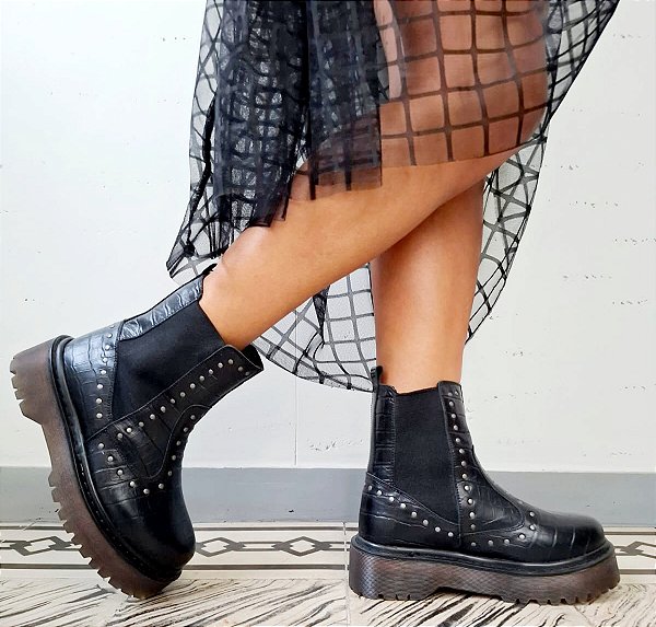 BOTA CHELSEA CROCO
