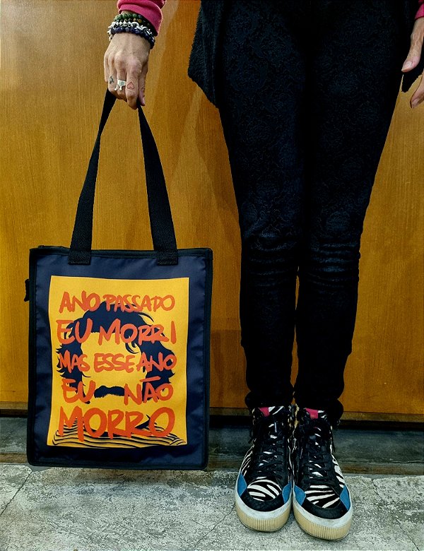 BOLSA EM LONA - ESTAMPA BELCHIOR