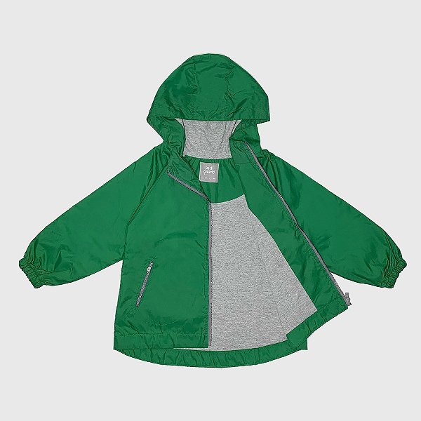Jaqueta Corta Vento Impermeável Infantil KidSplash! Verde Menta