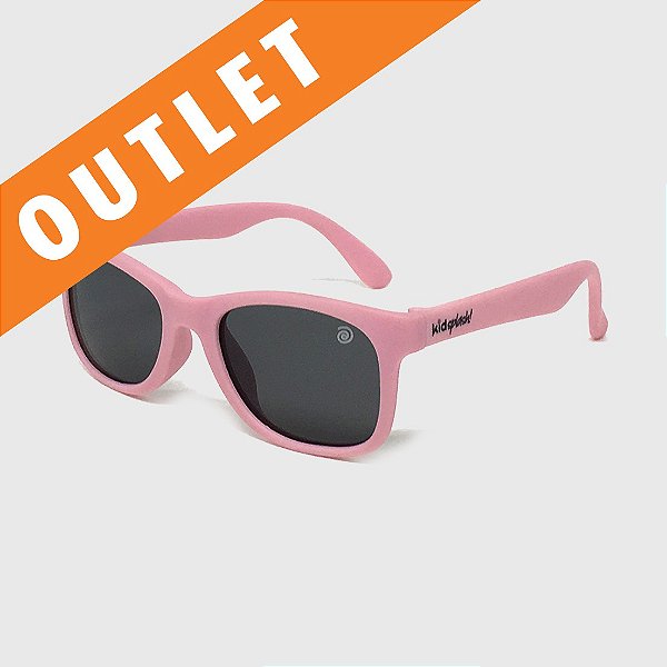[OUTLET] Óculos de Sol Infantil Flexível com Lente Polarizada e Proteção UV400 Rosa Nude