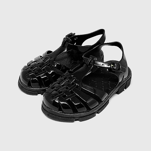 Sandália KidSplash! Tratorada City Preta