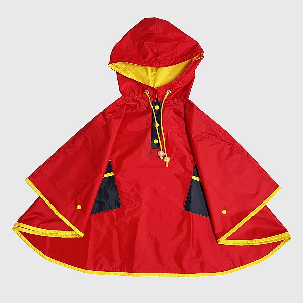 Capa De Chuva KidSplash! Lisa Triple Color Vermelha