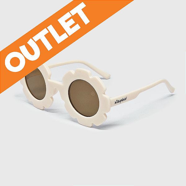 [OUTLET] Óculos de Sol Infantil Eco Flor com Proteção UV400 Vanilla