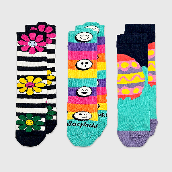 Kit Meia KidSplash! 3/4 Baby Primavera