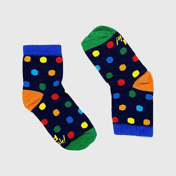 Meia KidSplash! Soquete Bola Multicolor