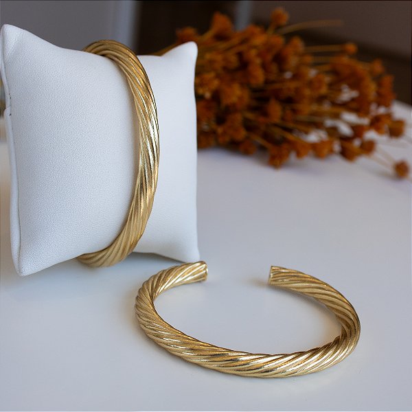 Bracelete torcido orgânico