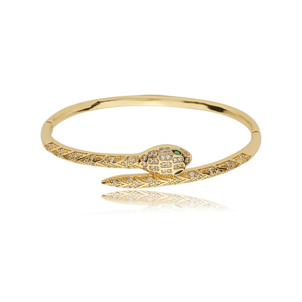 Bracelete cobra cravejado