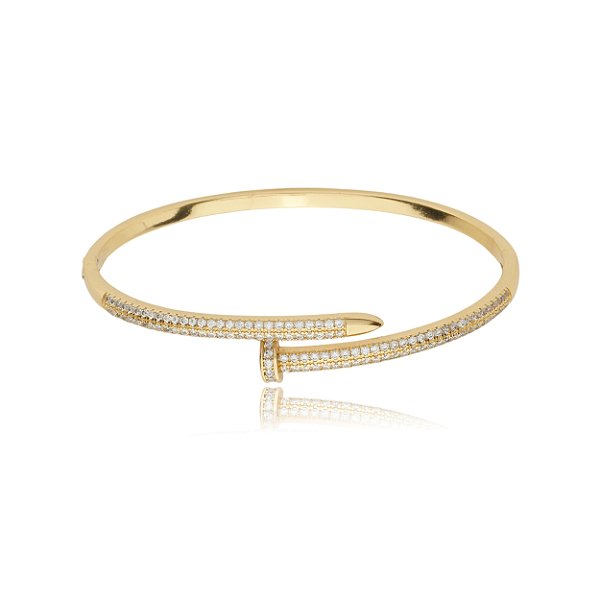Bracelete prego cravejado