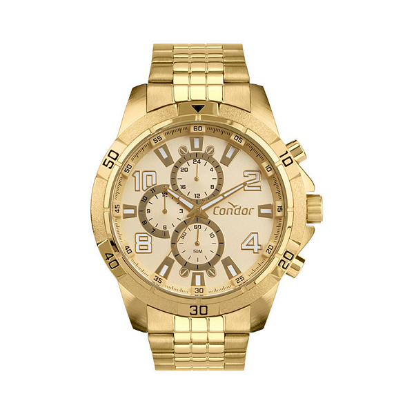 Relógio Condor Masculino Civic Dourado - COVD38AA/4X -