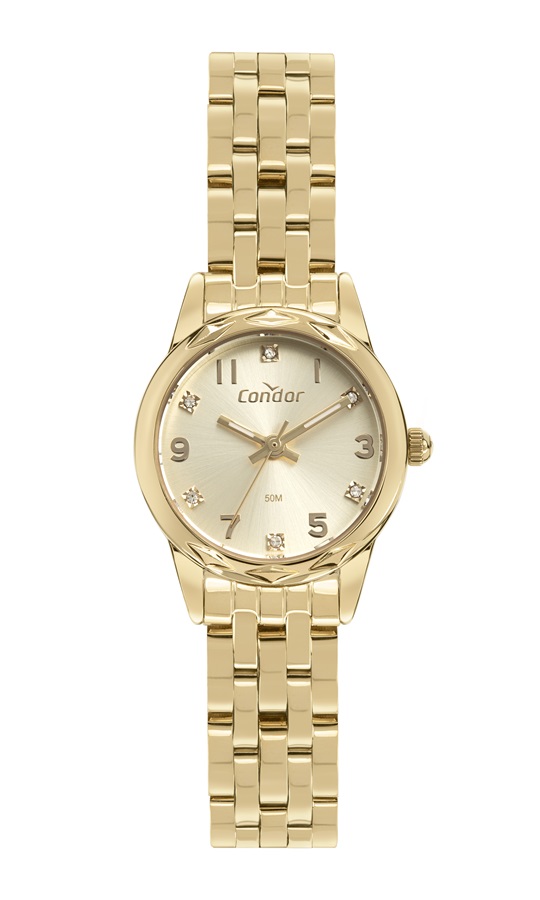Relógio Condor Feminino Mini Dourado - CO2035NFT/4X
