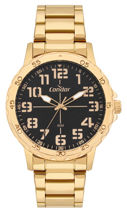 Relógio Condor Masculino Militar Dourado - CO2035NGD/4P -