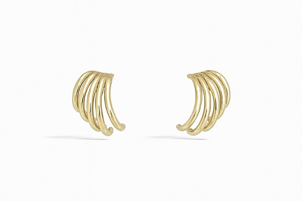 Brinco ear hook 5 voltas liso
