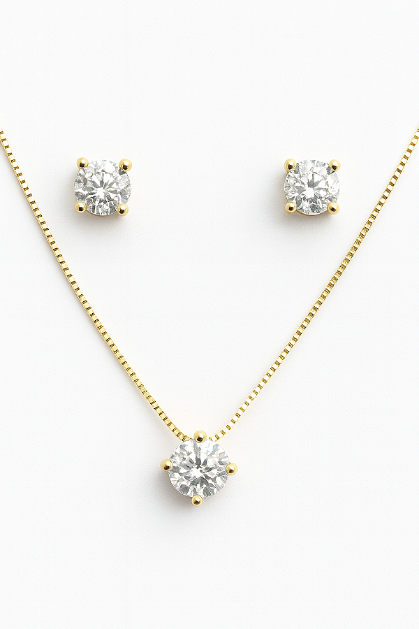 Conjunto ponto de luz cristal