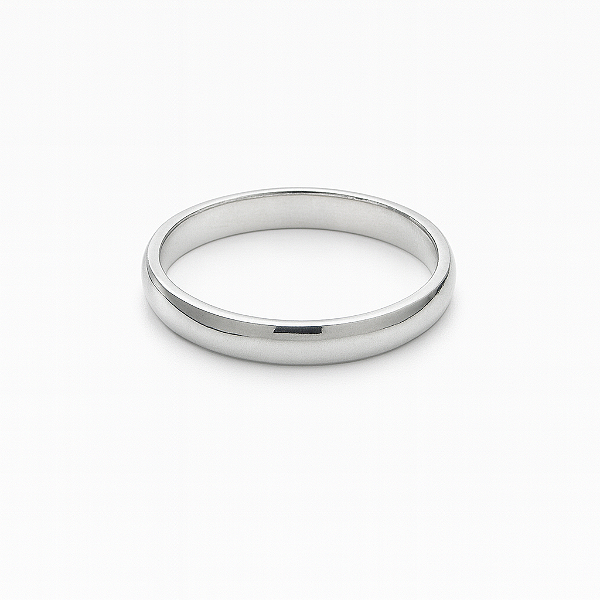 Aliança de compromisso clássica 4mm unissex prata 925
