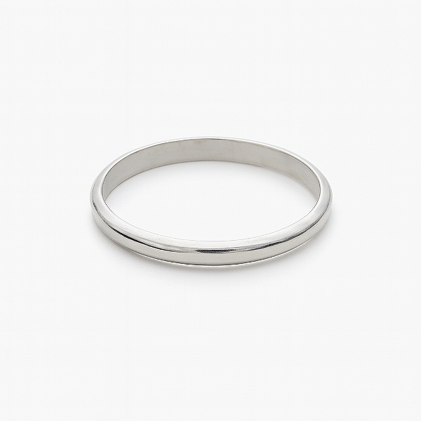 Aliança de compromisso 3mm com detalhes nas laterais prata 925