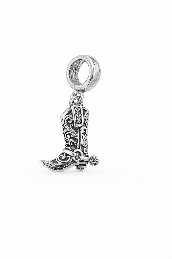 Berloque bota cowtry agro prata 925