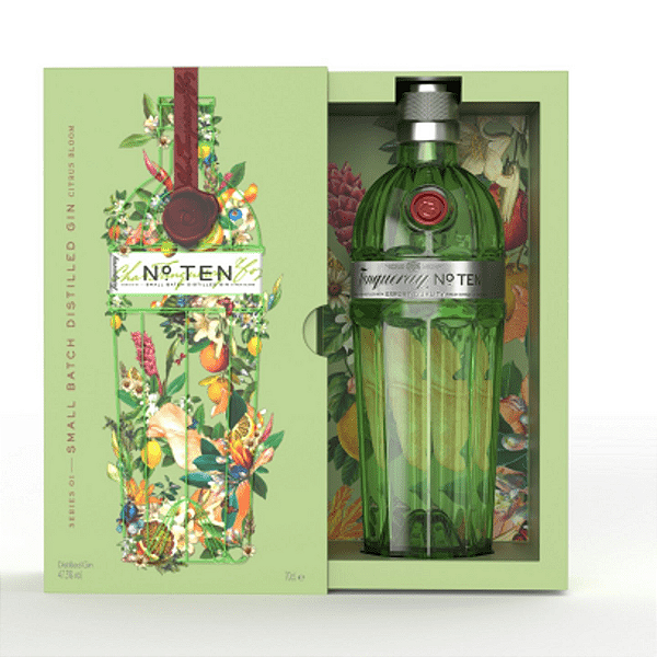 GIN TANQUERAY TEN GIFT PACK FY23 750ML