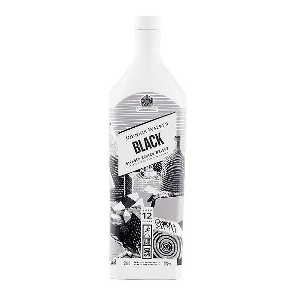 WHISKY JOHNNIE WALKER BLACK AIR INK 750ML