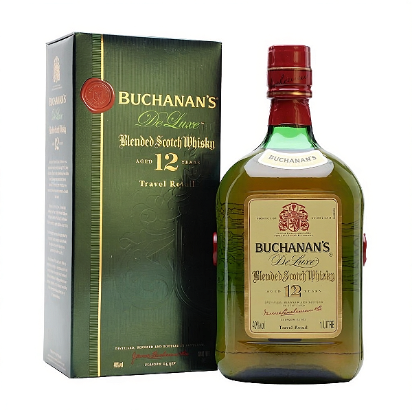 WHISKY  BUCHANAN'S DELUXE 12Y GARRAFA ANTIGA 1L