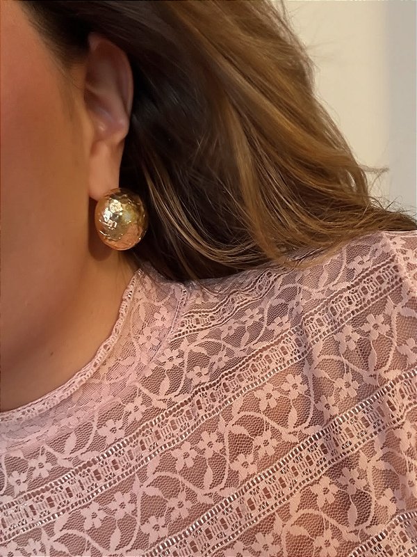 Brinco Botton Pequeno Dourado