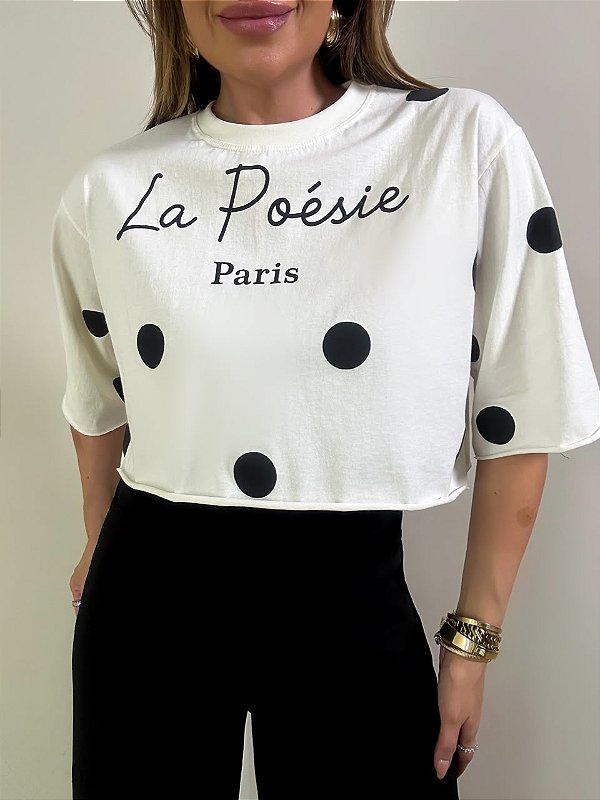 T-shirt Poá Eleonora Off White