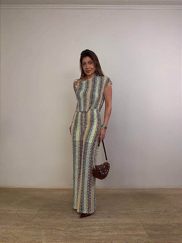 Conjunto Crochê Valmont Amarelo