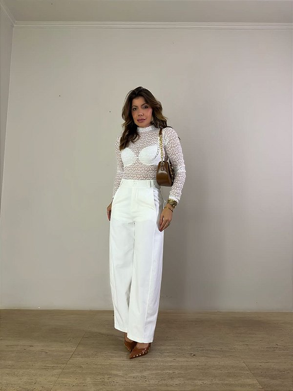 Calça Alfaiataria Alba Branca