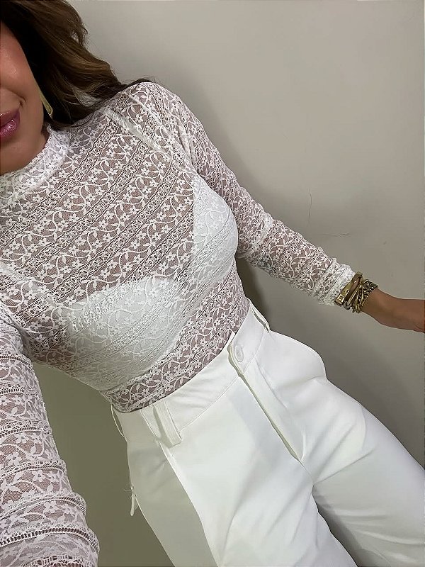 Body Renda Positano Branco