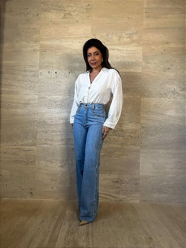Calça Jeans Reta Isa