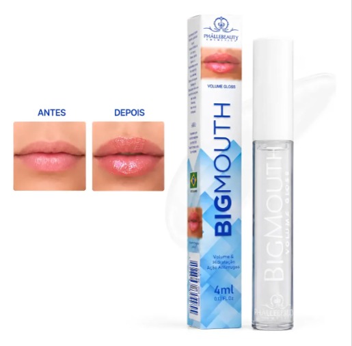 Gloss Volumoso Big Mouth Incolor Phállebeauty