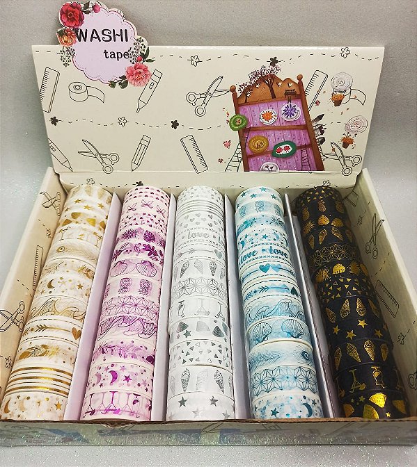 WASHI TAPE DRAWING - KIT C/10 ROLINHOS