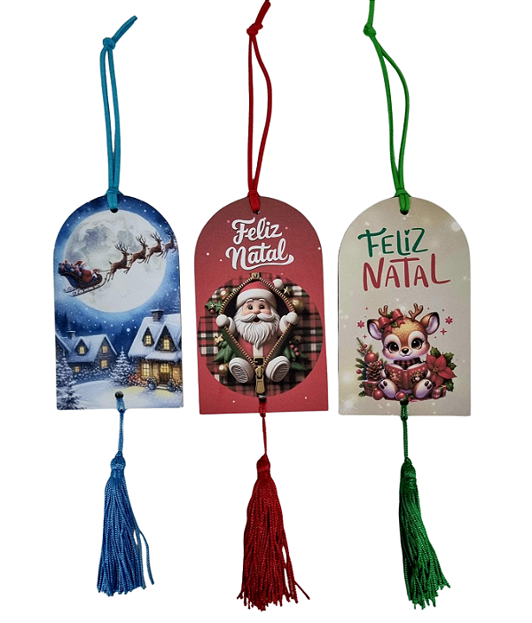 KIT C/24 PLAQUINHAS DE MDF / MÓBILES NATAL