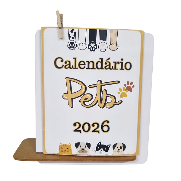 CALENDÁRIO DE MESA 2026