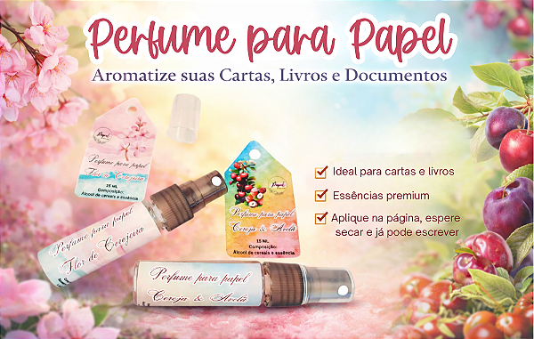 KIT C/12 PERFUME PARA PAPEL