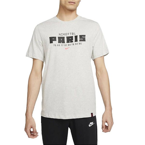 Camiseta Nike PSG Masculina Cinza