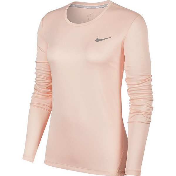 Camisa Nike Miler Feminina Rosa