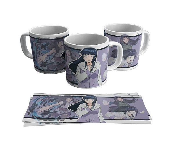 Caneca Cerâmica Branca Personalizada Sublime - Naruto Shippuden Hinata Hyuga #1