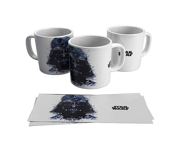 Caneca Cerâmica Branca Personalizada Sublime Stars Wars - Darth Vader #1