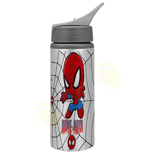 Garrafa Squeeze Personalizada Wave 600ml Homem Aranha C Nome
