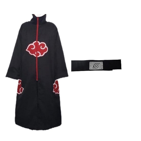 Fantasia Cosplay Manto Naruto Akatsuki - Pompis - Lojas França