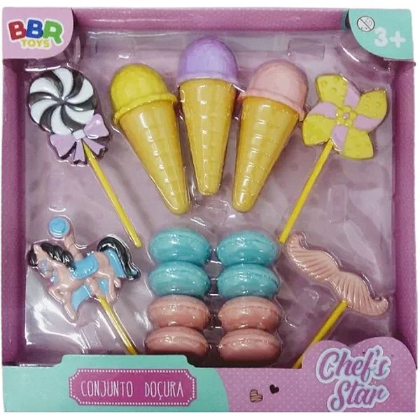 Brinquedo Infantil Conjunto Doçura Chef's Star - BBR Toys