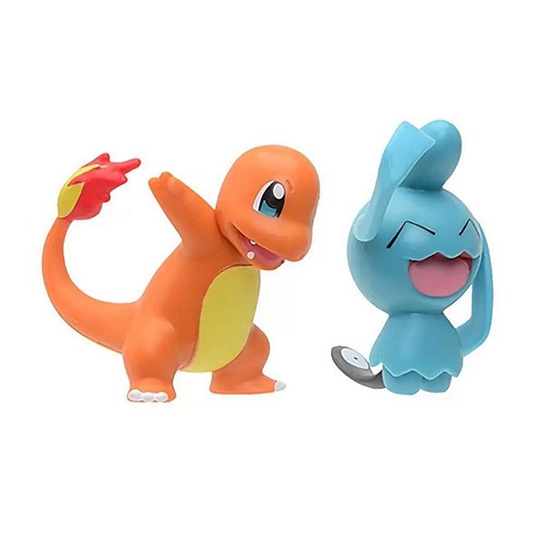Boneco Pokémon Figuras De Batalha - Wynaut E Charmander - Sunny