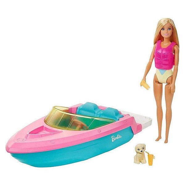 Barbie Lancha Barco Com Boneca -  Mattel