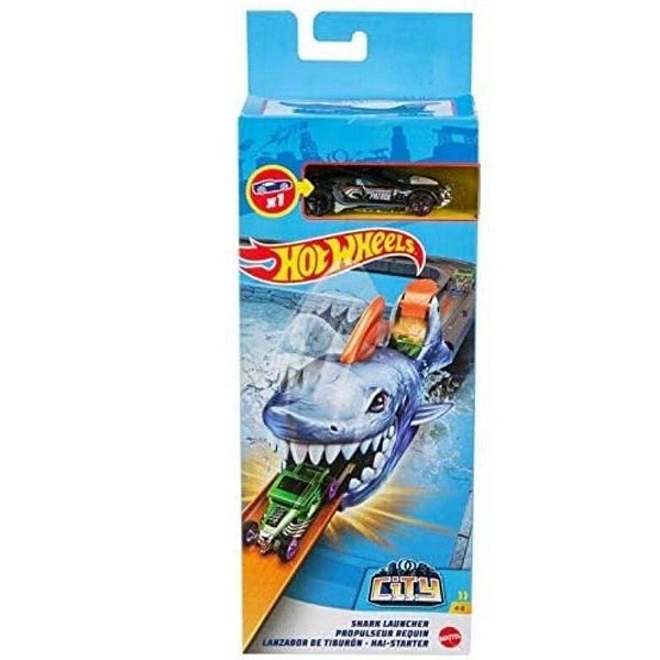 Lançador de Tubarão Hot Wheels City - Mattel