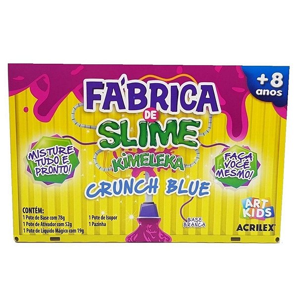 Brinquedo Fabrica De Slime Kimeleka Crunch Blue - Acrilex