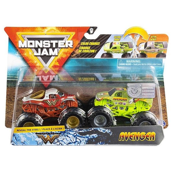 Monster Jam Truck Carrinhos Wonder X Avenger 1:64 Sunny 2020